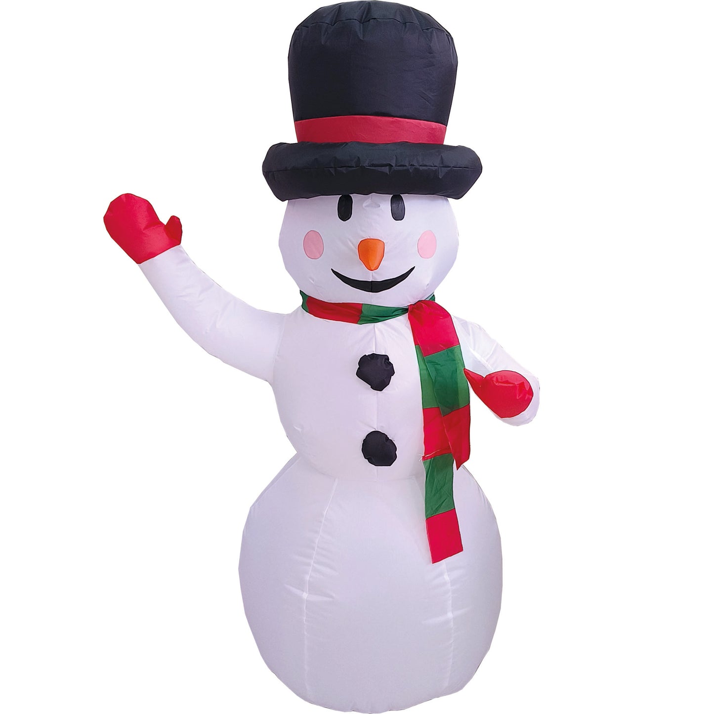 Bonhomme de neige gonflable avec 3 LED – 120 cm