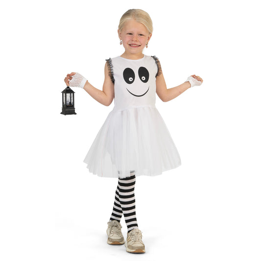 👻 Costume Fantôme Gemma – Fille (Bas non inclus)